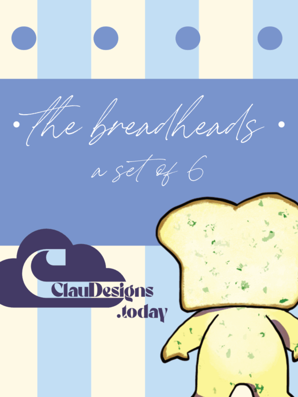 Breadheads Sticker Pack - Prototype Set of 6 - Image 3