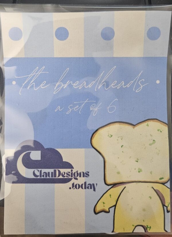 Breadheads Sticker Pack - Prototype Set of 6