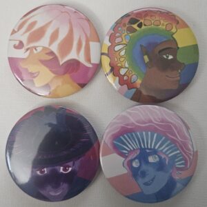 Button Badge - Queer Fungi